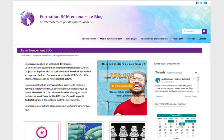 Création d'un blog SEO